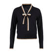 John Smedley 30-gauge shirt met strikbandjes