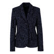 Flanellen blazer met rozendessin
