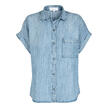 Bella Dahl zachte jeansblouse met korte mouwen