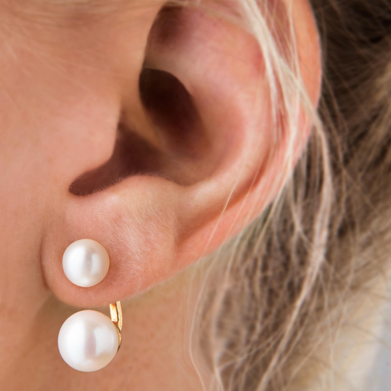 Ongekend 2-in-1 oorbellen met 'zwevende parel' online kaufen OA-61