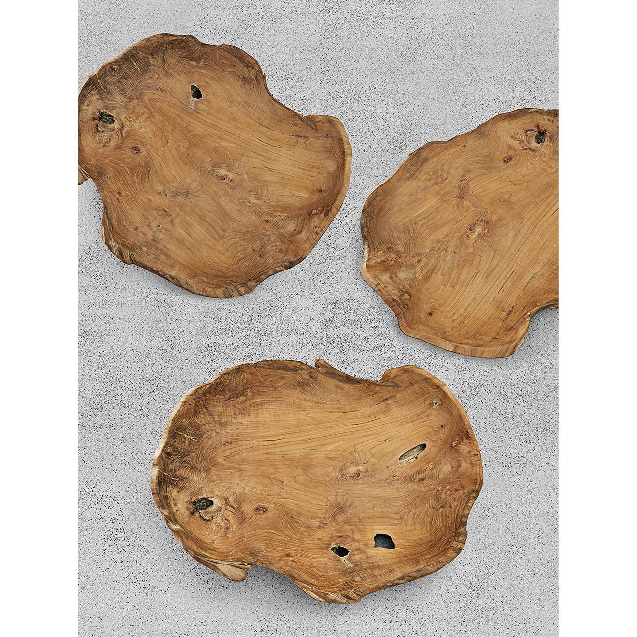 Schaal van teakhout - ⌀ 12 cm - | Woondecoratie