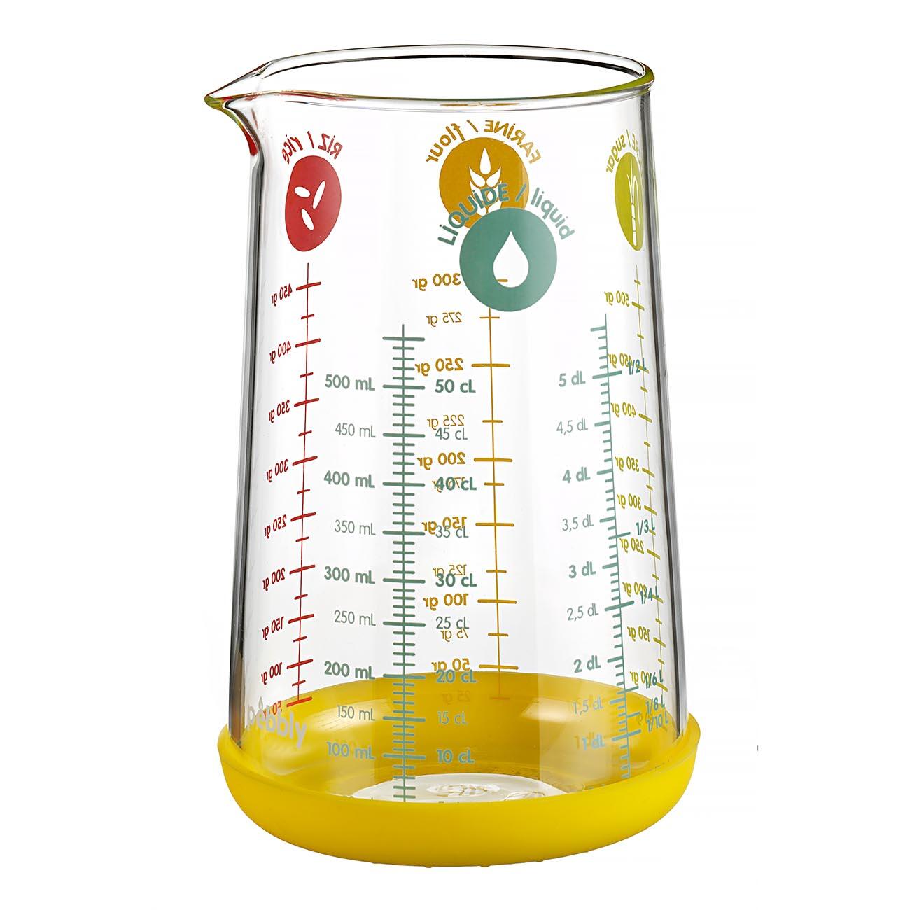 Rocwing Boro 3.3 Glass Graduated Measuring Cup for Lab or