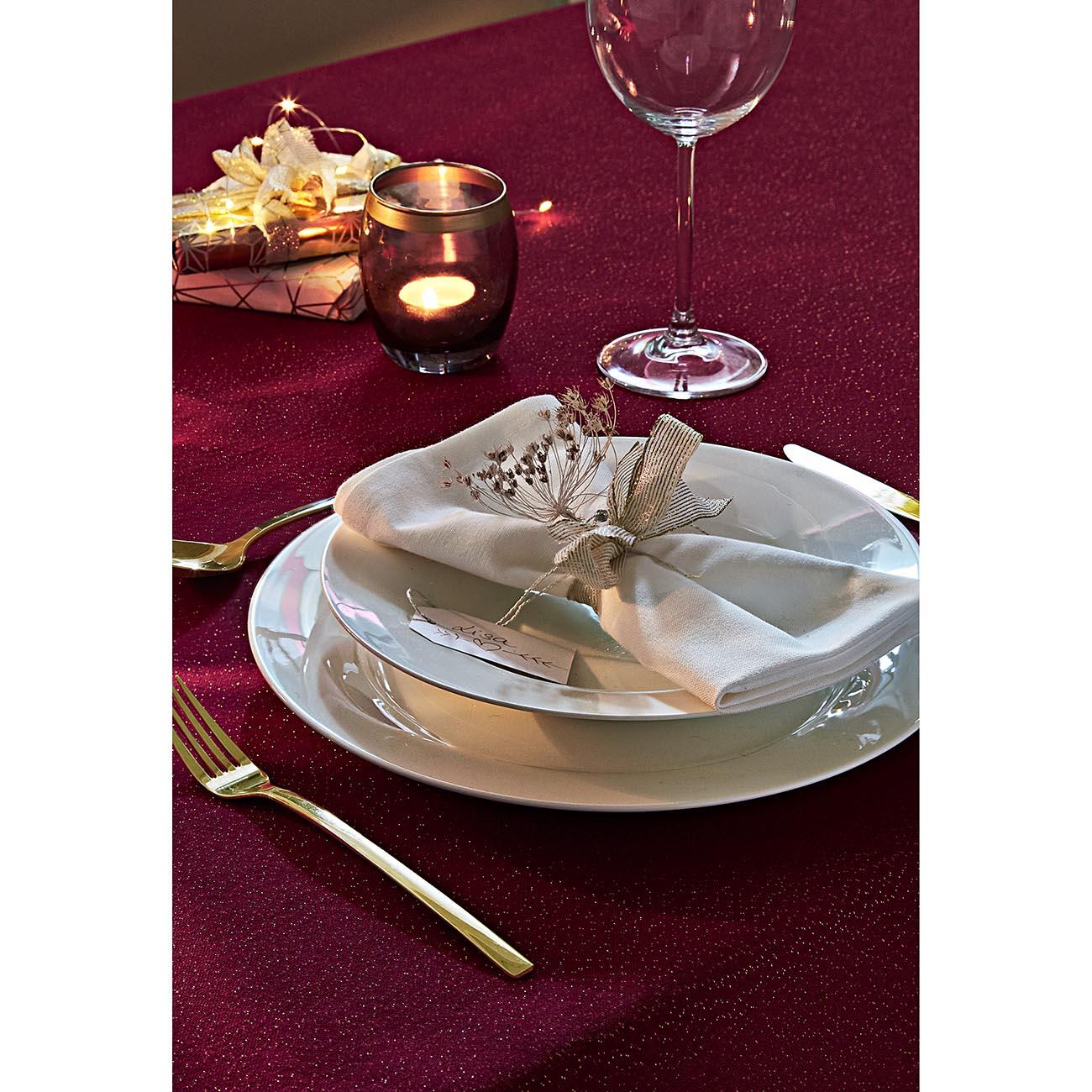 Chique tafelkleden in linnenlook met glitter kaufen