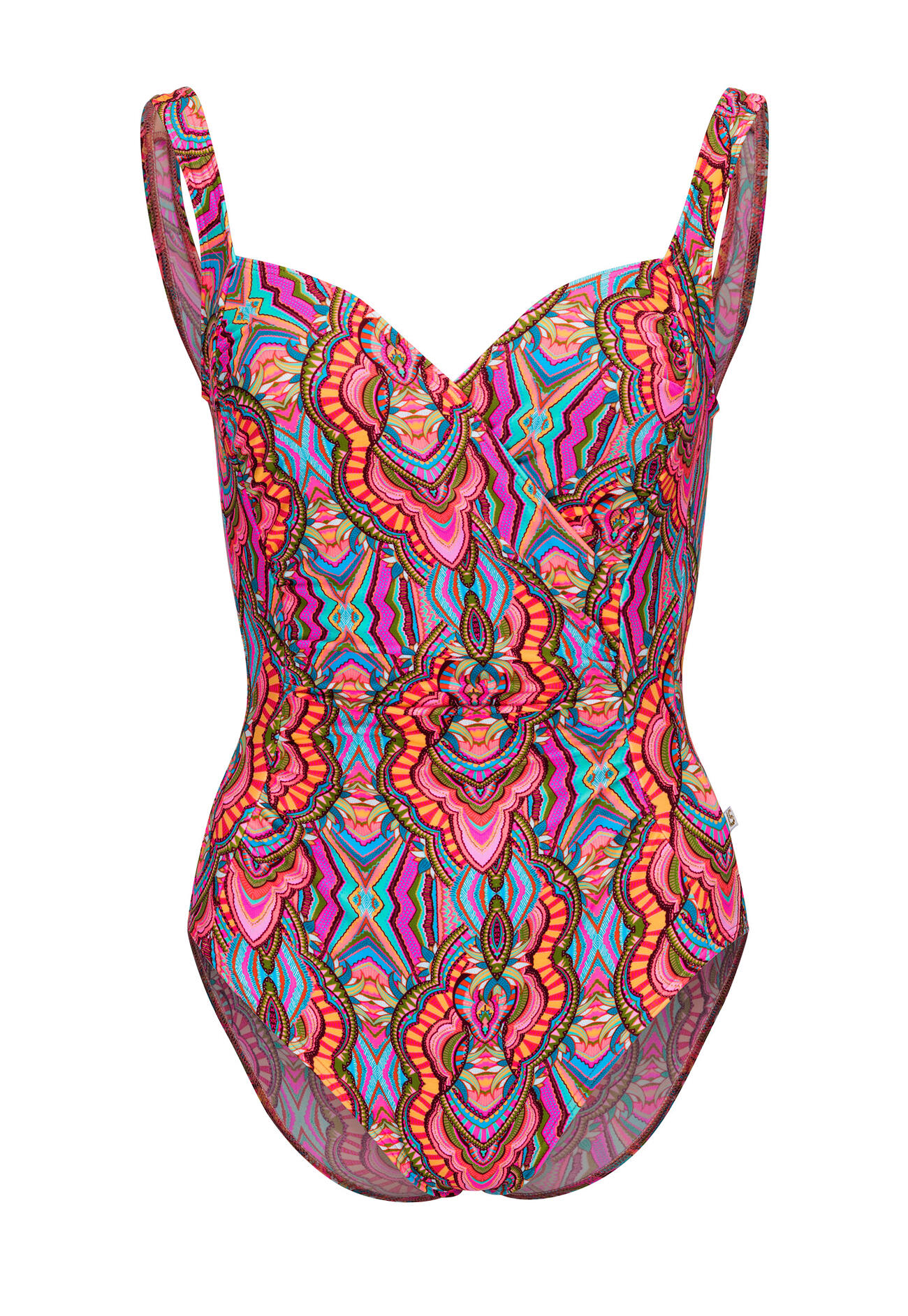 SHEKINI Eendelig figuurcorrigerend badpak voor dames, met V-hals, zwemjurk, elegant, retro, buikcorrectie, rugvrij, strandbadpak, blauw Z, XL