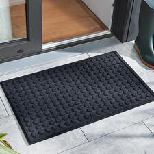 antraciet, rechthoekig, 50 x 80 cm Rechthoekige mat van gerecycled rubber, duurzaam en antislip.