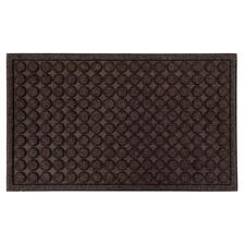 bruin, rechthoekig, 50 x 80 cm Rechthoekige mat van gerecycled rubber, bruin, gestructureerd en robuust.