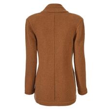 bruin Achteraanzicht van de bruine Softwalk-jack van Mirabell, toont de snit.