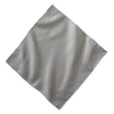 grijs Licht Oxford zijden pochet in vierkant formaat.