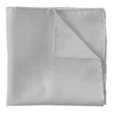 grijs Licht Oxford zijden pochet gevouwen.