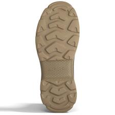 beige Onderzijde van een beige Tretorn neopreen Chelsea-boot met profiel.