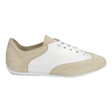 arche comfort-sneakers Beige en witte comfortabele sneakers met eenvoudige details, zijaanzicht.