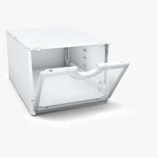 Open vouwdoos, toont de witte dozen voor eenvoudige opslag van voorwerpen.
