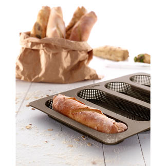 Silicone-bakvorm broodjes of baquettes Zelfgebakken broodjes en baguettes – net zo knapperig als bij de bakker.