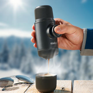 Nanopresso Uw espressomachine is klaar voor gebruik, zonder stroomaansluiting en snoeren.