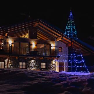 Magische lichtboom Opvallende kerstdecoratie: fascinerend spektakel van kleur en licht. Gemakkelijk te bedienen met uw smartphone.
