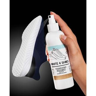 White 4 Shoes Witte zolen van sneakers en sportschoenen – in een mum van tijd zo stralend schoon als op de eerste dag. Made in Germany.