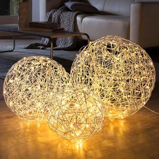 Aluminium-lichtbol Mysterieuze sferische verlichting. Voor binnen en buiten.