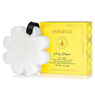Spongellé beautyspons    Reinigt, scrubt, masseert, verzorgt en verwent lichaam en zintuigen.