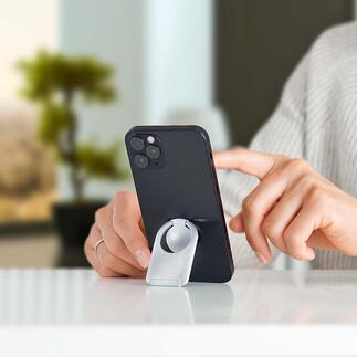 Ring met smartphonehouder Houder, zowel staand als liggend: vergemakkelijkt het gebruik en beschermt uw smartphone tegen vallen.