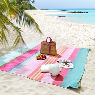 Maxi-strandlaken Vandaag een strandlaken, morgen een picknickkleed, saunahanddoek, plaid of sprei.