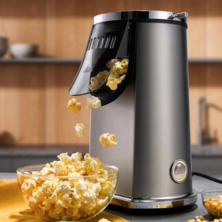 Solis popcornmaker met verse popcorn in een kom