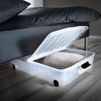 Opbergbox met klapdeksel, set van 2 Onder uw bed is zoveel ruimte.