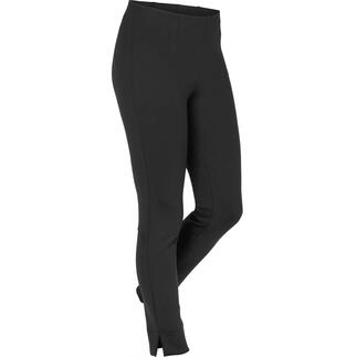 Zwart schouderbroek, maat 34, met slanke snit.