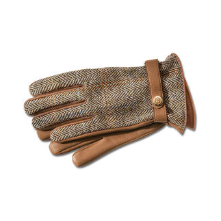 Dents Harris tweed heren- of dames-handschoenen Luxe handschoenen van Dents. Van origineel Harris tweed en zeldzaam hertenleer.