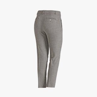 Grijze Seductive Businessbroek van gemengde wol, achterkant.