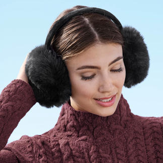 UNECHTA oorwarmers van fake-fur Trendy fake-fur-oorwarmers van UNECHTA – de Duitse specialist in luxueuze accessoires van imitatiebont.