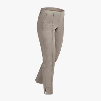 Beige 7/8-stretchbroek van Seductive zijdelings