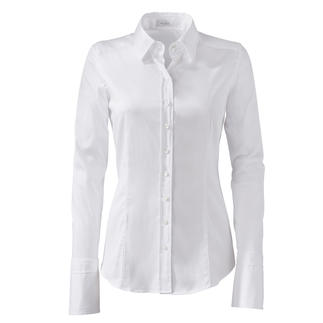 Witte van Laack basic blouse, met knopen aan de voorkant, maat 34B.