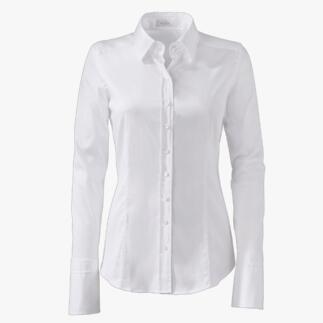 Witte van Laack basic blouse, met knopen aan de voorkant, maat 34B.