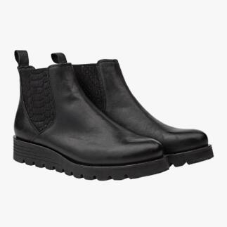 Zwarte Apple of Eden Chelsea-boots, voorkant