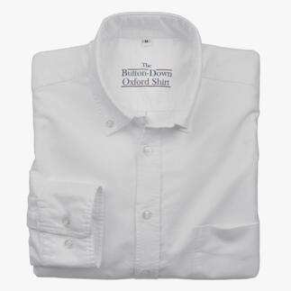 Wit shirt, opgevouwen, met knoopkraag, maat 38 cm.