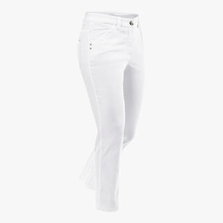 Witte zomerbroek in 7/8 stijl.