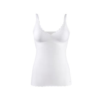 Wit Skiny bh-top met brede schouderbanden.