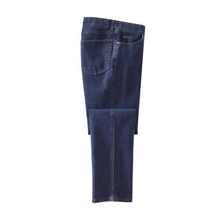 Five-Pocket thermo jeans, plat op tafel.