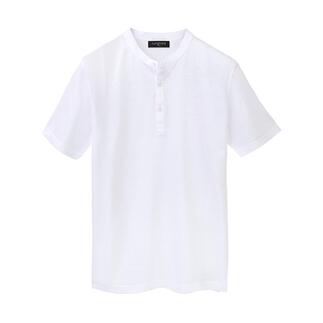 Wit Junghans Piqué-Henley-shirt, maat 48.