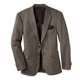 Wollen zijde jersey blazer, frontaal gepresenteerd