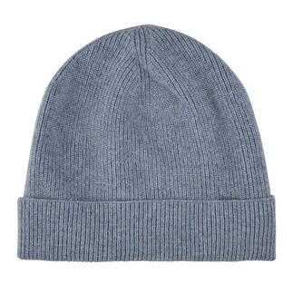 Grijze kasjmier beanie gezien van boven