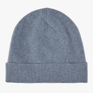Grijze kasjmier beanie gezien van boven