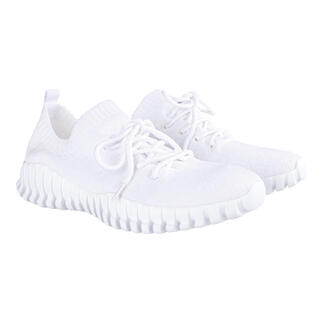 Witte Knit-schoenen van bernie mev. in een paar.