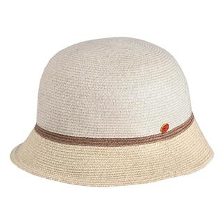Borten-Cloche hoed in crèmekleurige tint