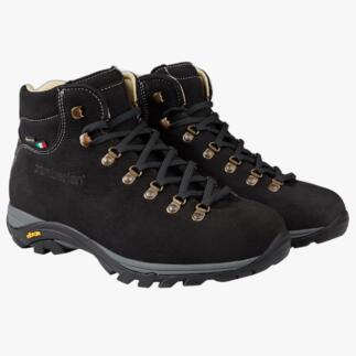 Zwarte herenwandelschoenen van Zamberlan, maat 41, met comfortabele pasvorm en waterdichte membraan.