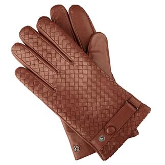 Kessler handschoenen van gevlochten leer   Soepel lamsnappa, traditioneel met de hand gevlochten en zelfs geschikt voor touchscreens.
