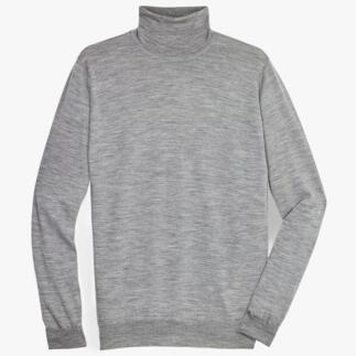 Grijs gemeleerde Junghans coltrui, plat liggend.