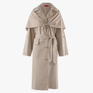 Beige trenchcoat met strikceintuur