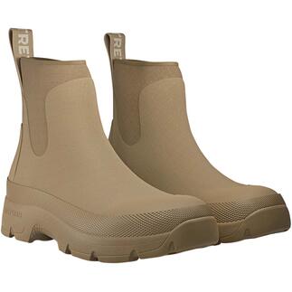 Beige Tretorn neopreen Chelsea-boots met elastische inzet.