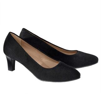 Zwarte OCONI Relax-pumps met hak op een neutrale achtergrond